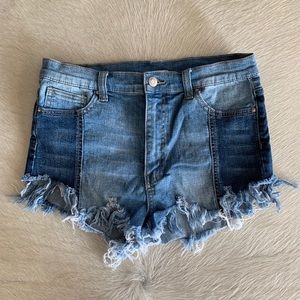 denim shorts